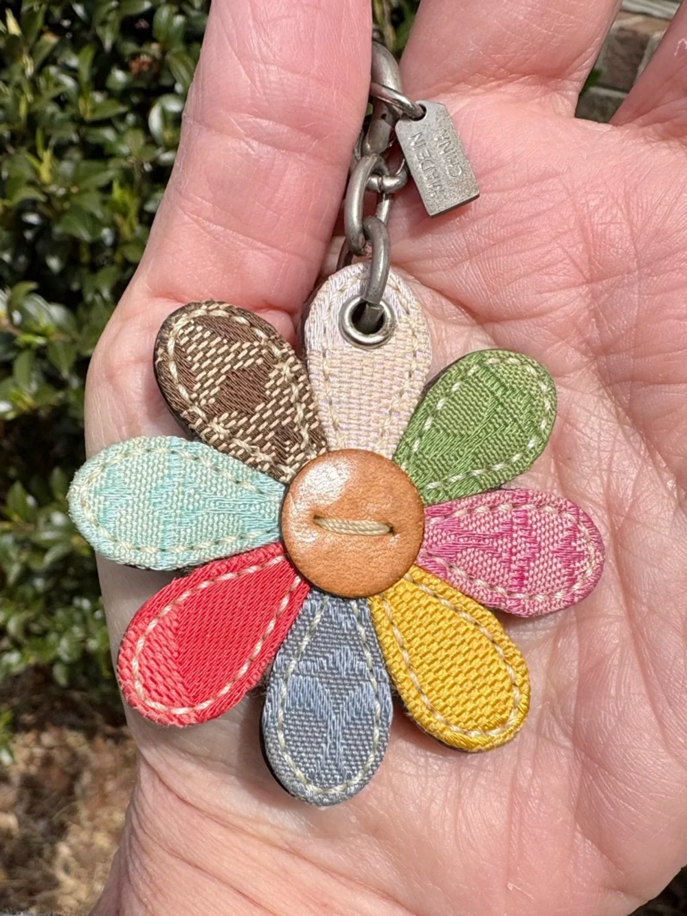 Coach Y2k Signature Patchwork Flower Charm - Picture 5 of 6
